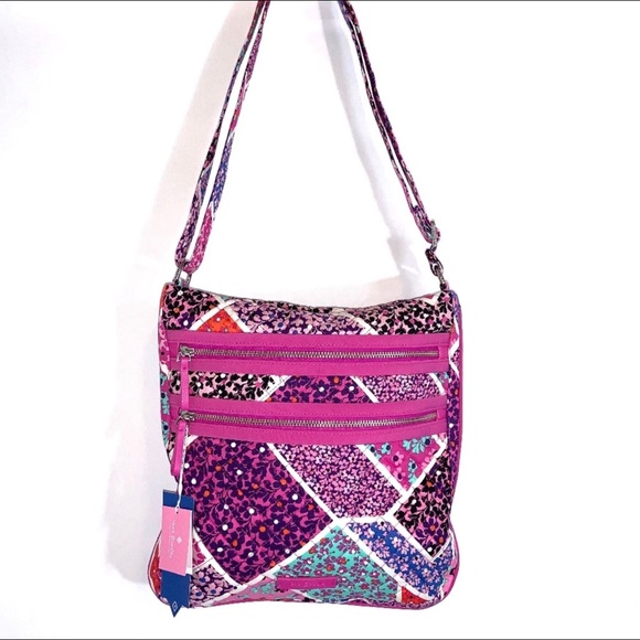 Vera Bradley Triple Zip Hipster Crossbody Handbag - Picture 3 of 7